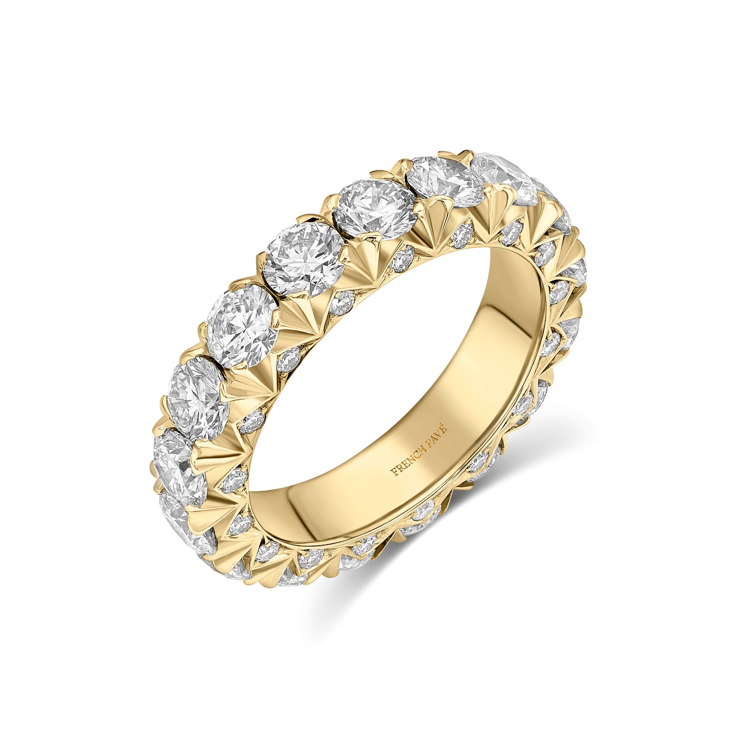 14K Yellow Gold Diamond Band
