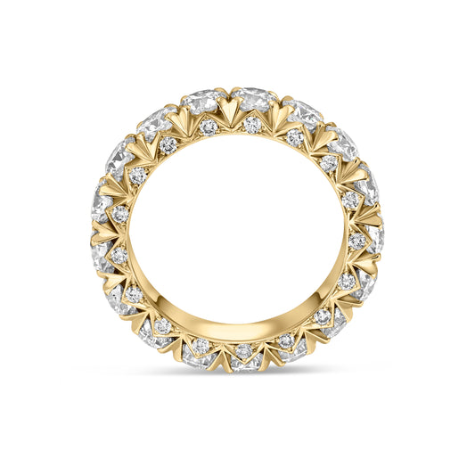 14K Yellow Gold Diamond Band