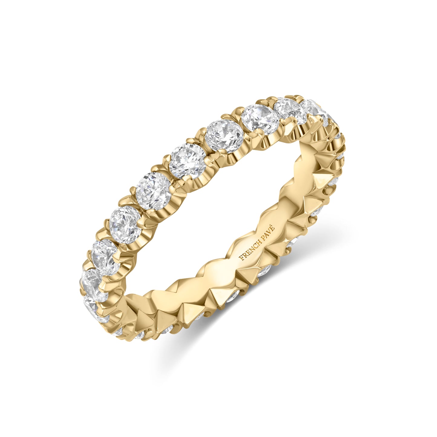 14K Yellow Gold Diamond Band
