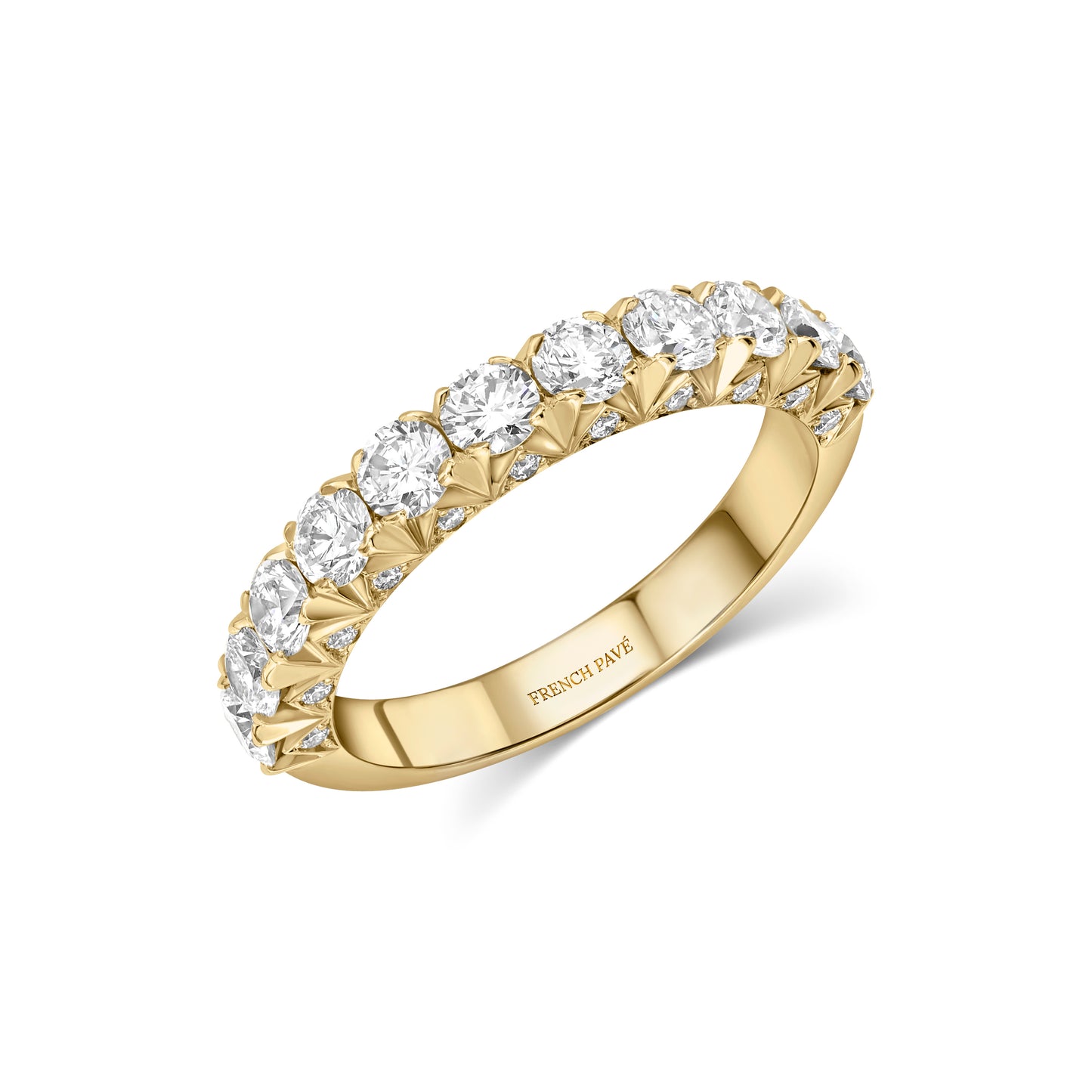14K Yellow Gold Diamond Band