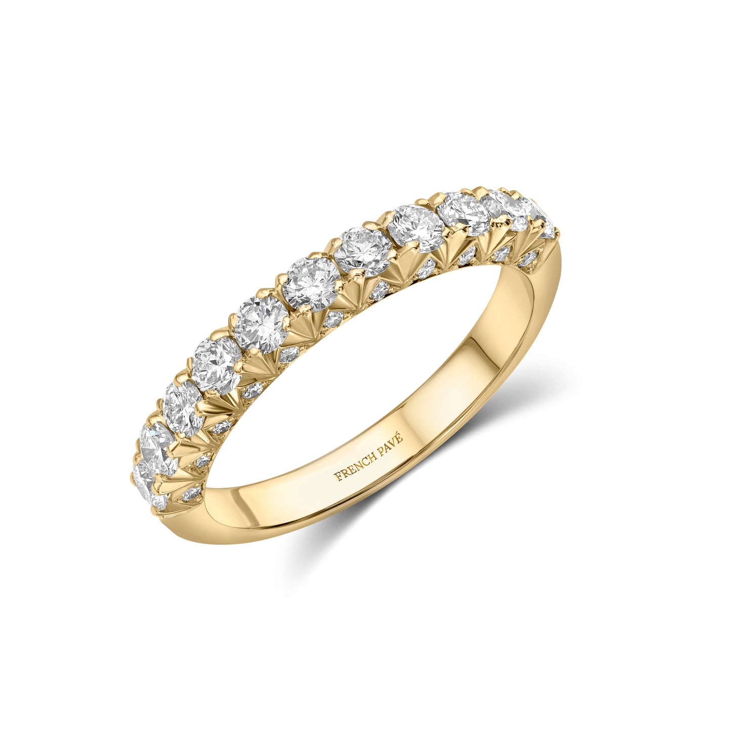 14K Yellow Gold Diamond Band