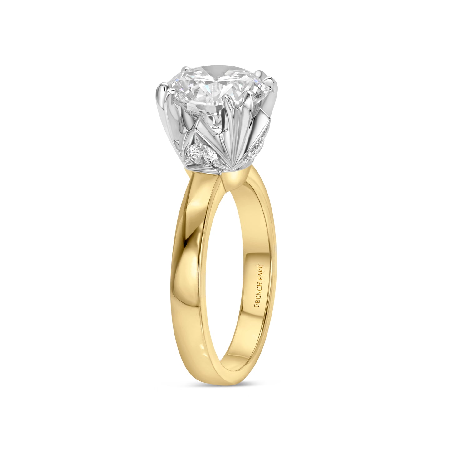 Solitaire Diamond Engagement Ring in Yellow Gold