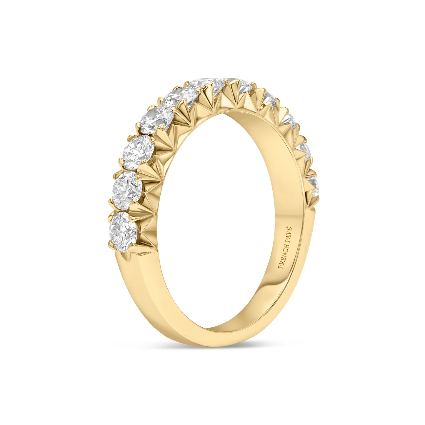 14K Yellow Gold Diamond Band