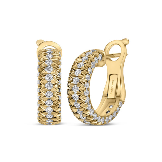 Eterna Diamond Earrings in Yellow Gold