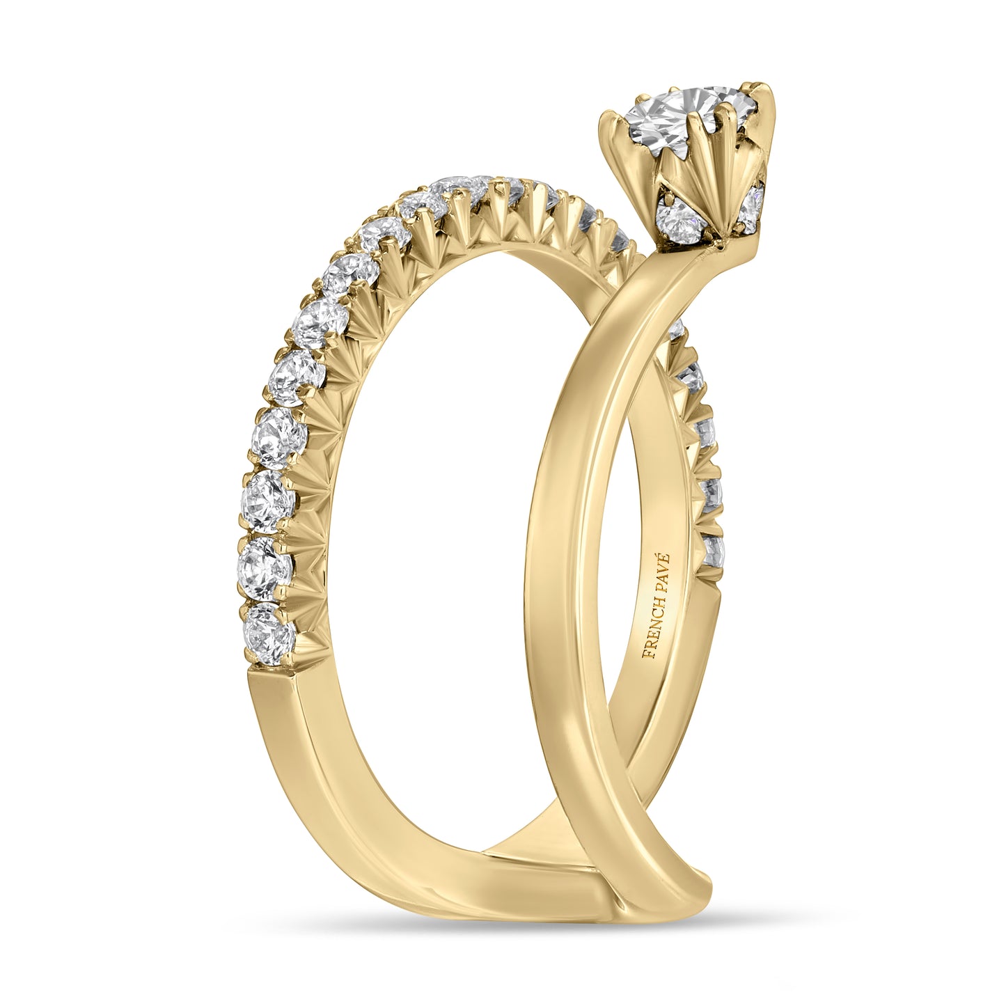 Luméa Petite Diamond Ring in Yellow Gold