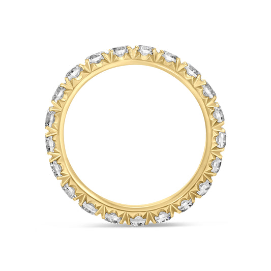 14K Yellow Gold Diamond Band