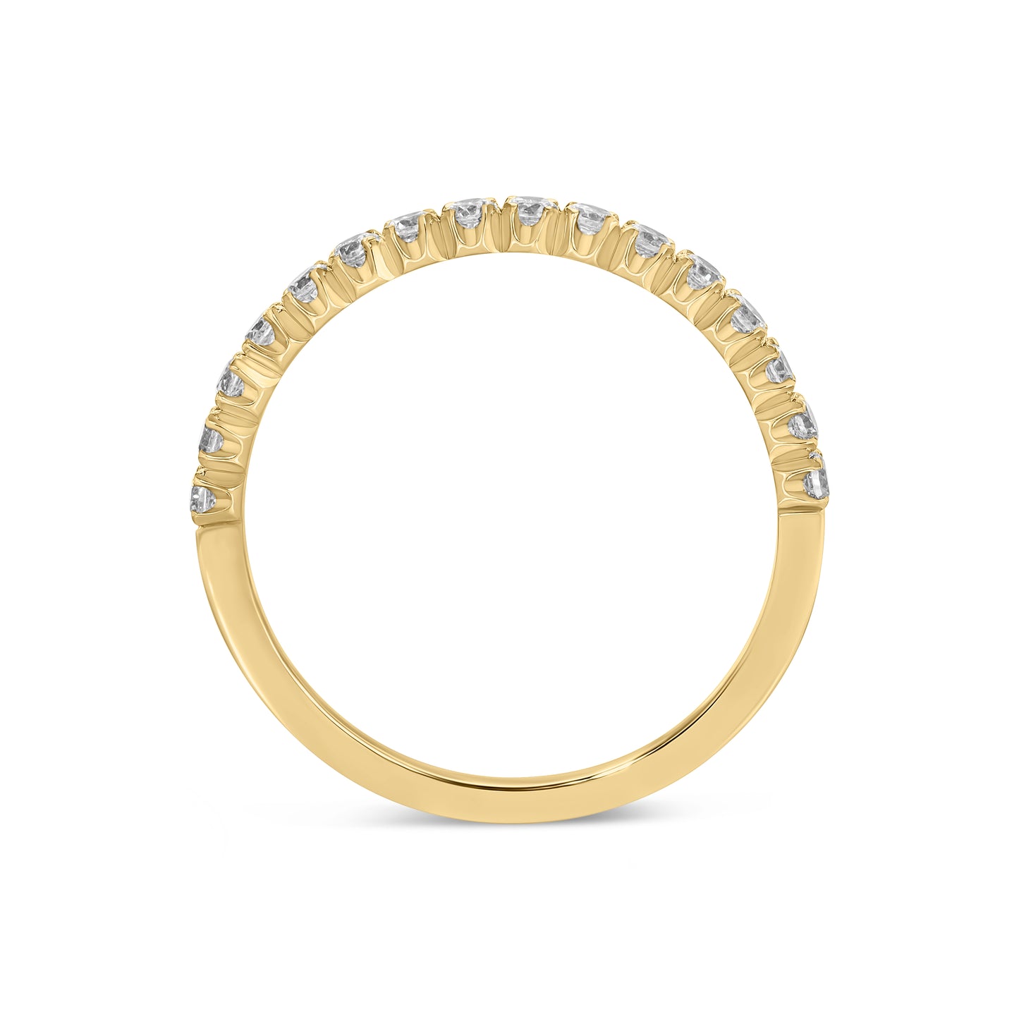 14K Yellow Gold Diamond Band