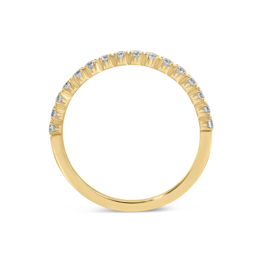 14K Yellow Gold Diamond Band
