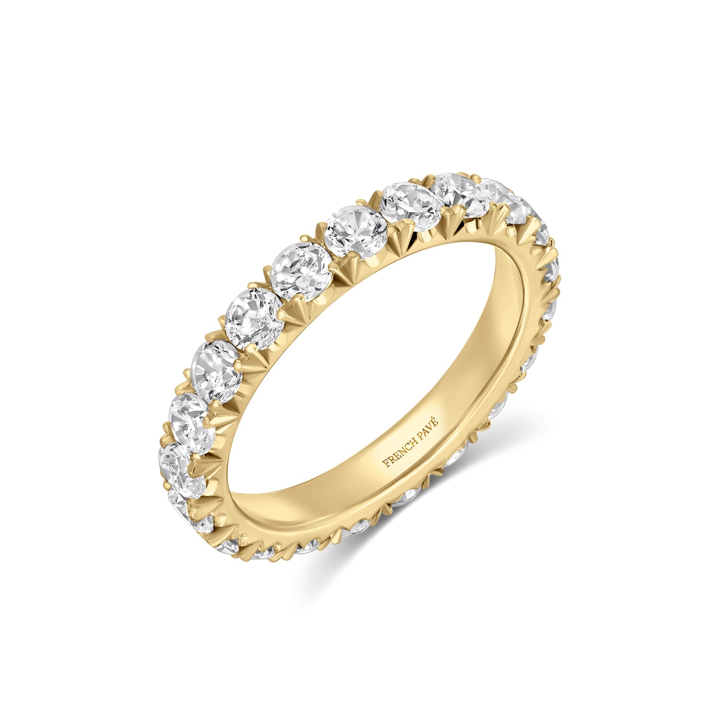 14K Yellow Gold Diamond Band