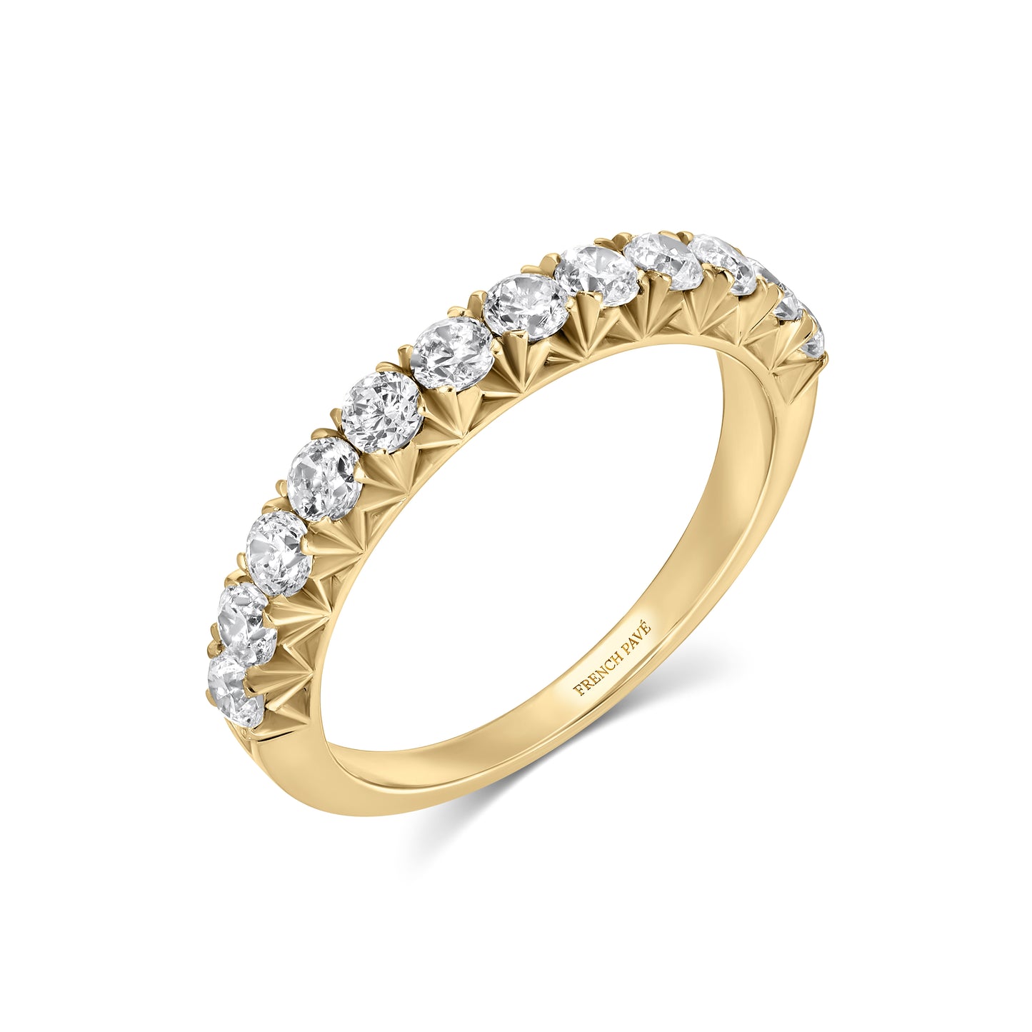 18K Yellow Gold Diamond Band