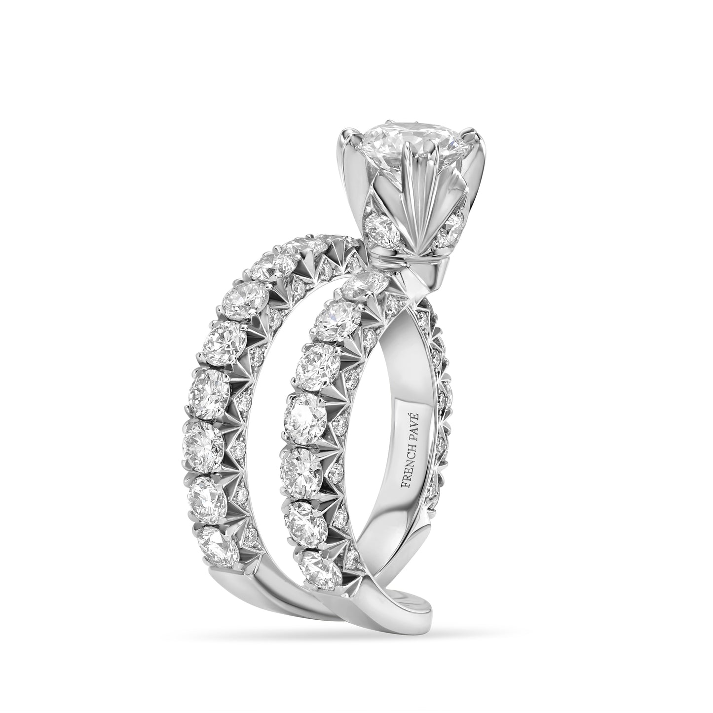 Luméa Grande Diamond Ring in White Gold