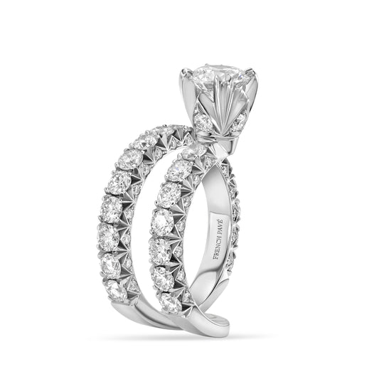 Luméa Grande Diamond Ring in White Gold