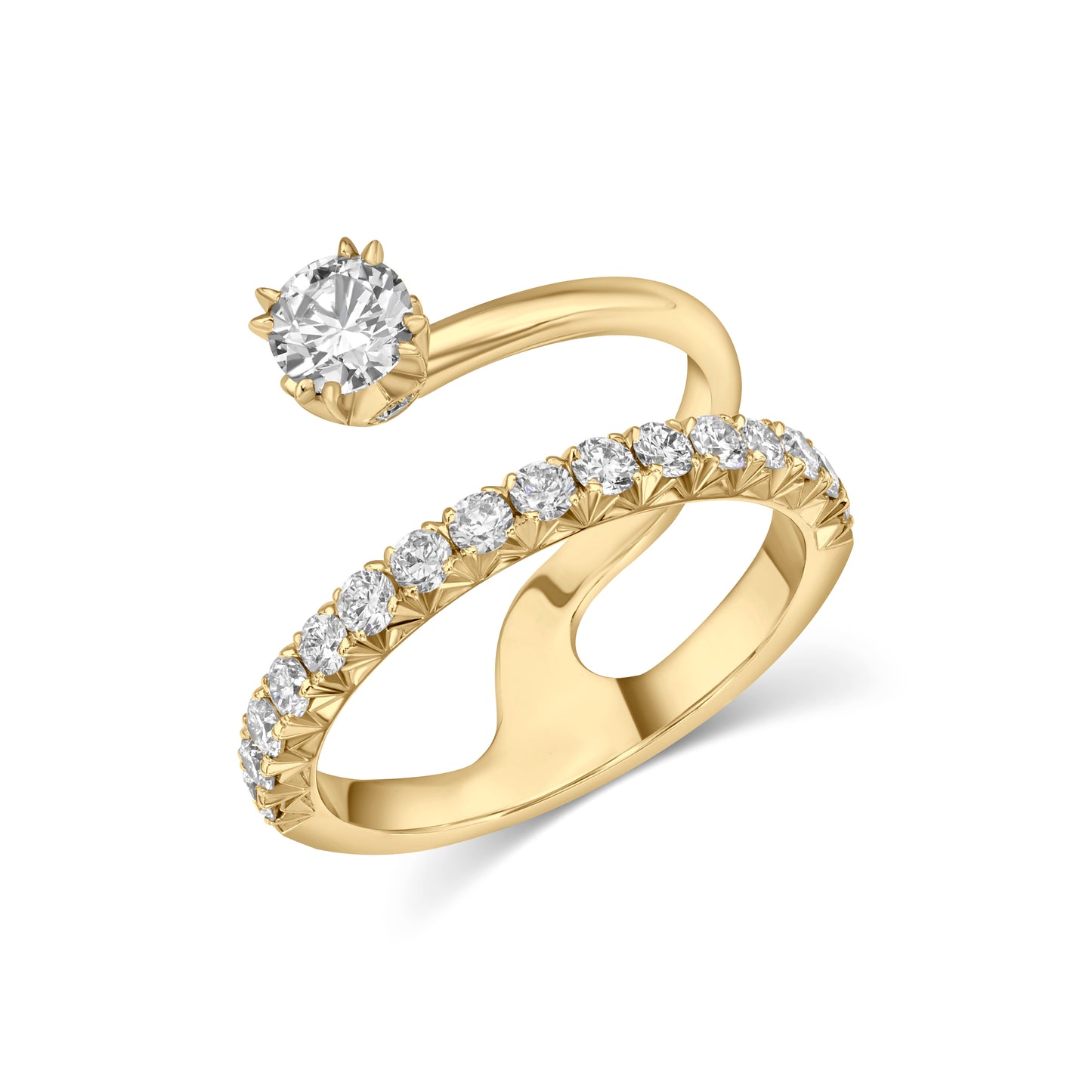 Luméa Petite Diamond Ring in Yellow Gold