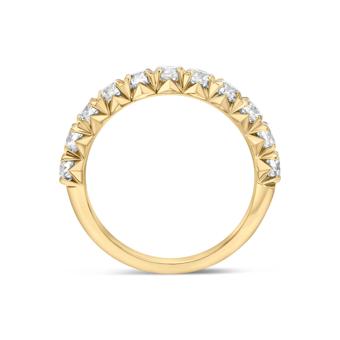 14K Yellow Gold Diamond Band