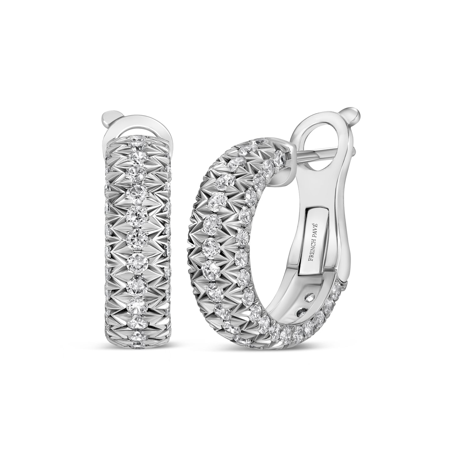 Eterna Diamond Earrings in White Gold