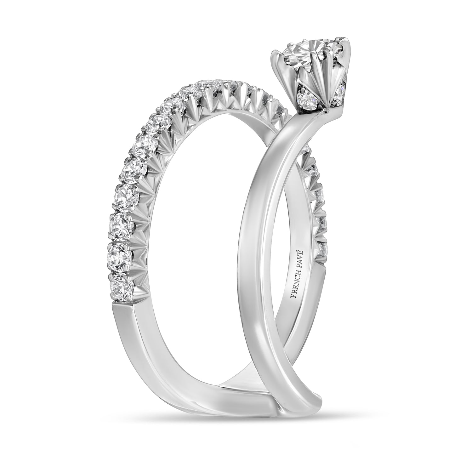Luméa Petite Diamond Ring in White Gold