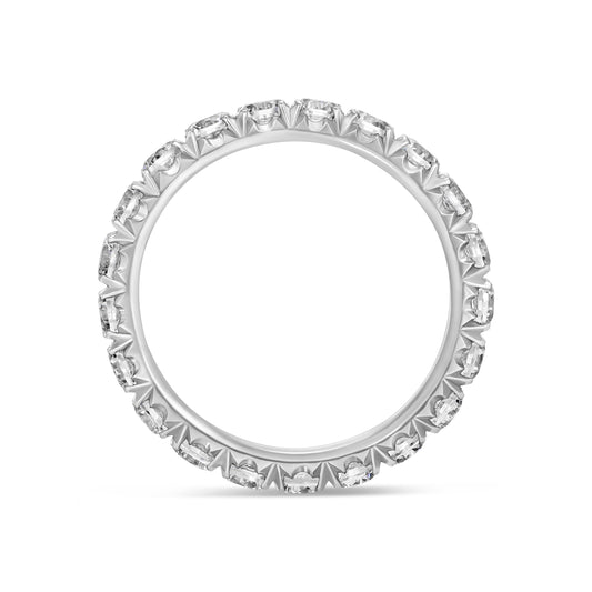 ff uu 14K White Gold Diamond Band