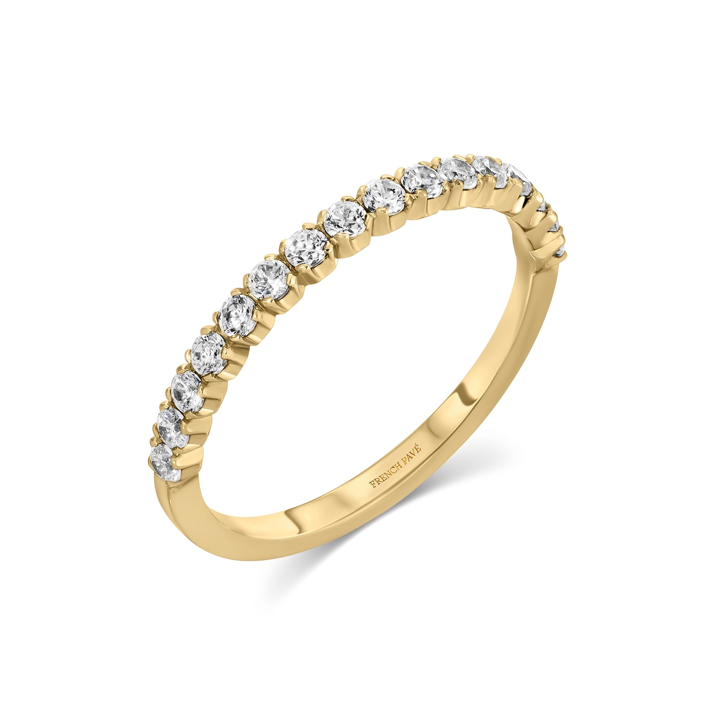 14K Yellow Gold Diamond Band